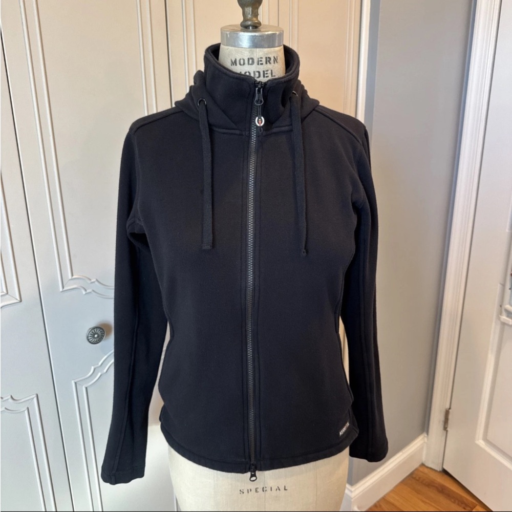 Kerrits Double Take Full Zip Fleece Hoodie - Black Small